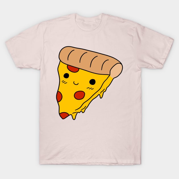 Happy Pizza Slice T-Shirt by saradaboru